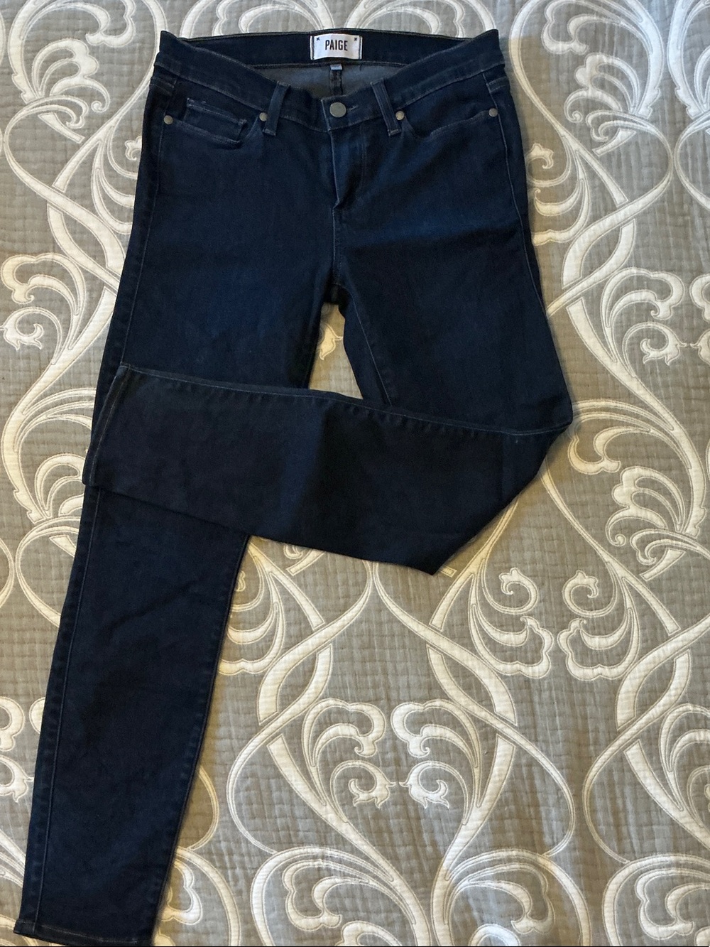 PAIGE Verdugo Ankle Dark Wash Skinny Jeans Size 29